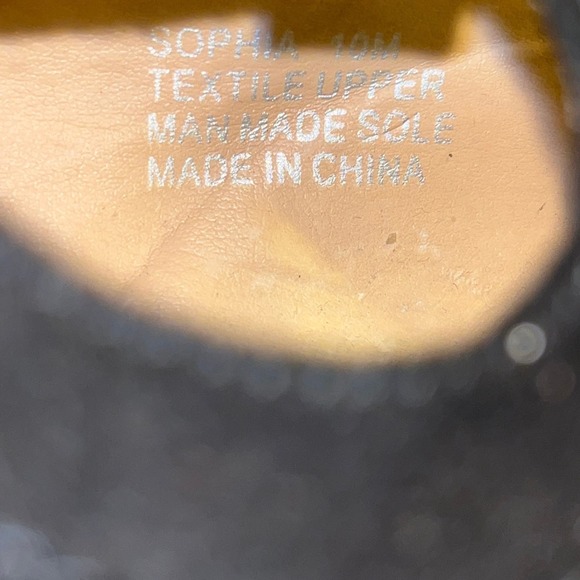 Black Suede Open Toe Wedge Sandals Size 10 - Picture 8 of 9